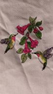 learn-a-craft hummingbird duo counted cross-stitch kit - 6x6 inches logo