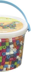 img 1 attached to Набор деятельности Perler Beads Biggie Beads из 1200 элементов для создания бисера - идеальное развлечение для детей!