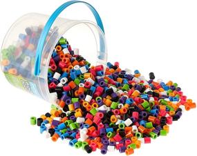img 2 attached to Набор деятельности Perler Beads Biggie Beads из 1200 элементов для создания бисера - идеальное развлечение для детей!