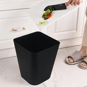 img 3 attached to 🗑️ Feiupe 1.6 Gallon Small Square Trash Can Bathroom Wastebasket Garbage Bin for Kitchen Office
