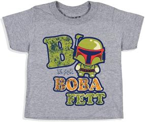 img 2 attached to 🌟 Star Wars Little Boys' Boba Fett Toddler T-Shirt - Striking Short Sleeve Design