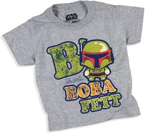 img 1 attached to 🌟 Star Wars Little Boys' Boba Fett Toddler T-Shirt - Striking Short Sleeve Design