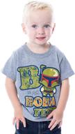 🌟 star wars little boys' boba fett toddler t-shirt - striking short sleeve design logo