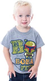 img 4 attached to 🌟 Star Wars Little Boys' Boba Fett Toddler T-Shirt - Striking Short Sleeve Design