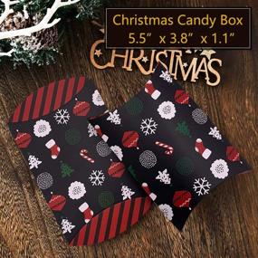 img 2 attached to Christmas Party Favor Boxes, Festive Santa Cardstock Candy Boxes - Set of 24