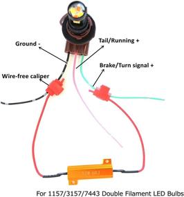 img 2 attached to 🔌 iJDMTOY 50 Вт 6 Ом резисторы нагрузки: быстрое решение для гиперскоростной мигалки в светодиодных лампочках указателя поворота