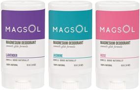 img 2 attached to 🌿 MAGSOL Travel Size Natural Deodorant for Women - 3 Pack, 0.5 oz Each - Ideal for Highly Sensitive Skin (Lavender, Jasmine, Rose)