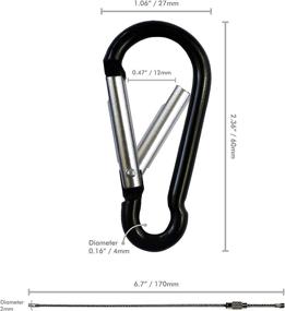 img 3 attached to Millennial Essentials Aluminium Carabiner Spring Loaded
