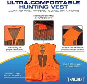 img 3 attached to TrailCrest Kid's Orange Safety Deluxe Front Loader 🧒 Vest – High Visibility for Deer Hunting, Construction, and Engineers