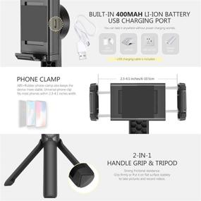 img 2 attached to Neewer 1-Axis Handheld Gimbal Stabilizer with Wireless Remote for iPhone 12/11 📸 Pro Max/X/XR, Galaxy S20+/S20, Huawei P40 Pro - Auto Balance, Anti-shake, Pan-tilt Tripod included