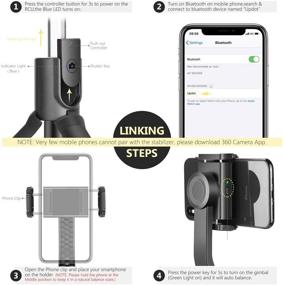 img 3 attached to Neewer 1-Axis Handheld Gimbal Stabilizer with Wireless Remote for iPhone 12/11 📸 Pro Max/X/XR, Galaxy S20+/S20, Huawei P40 Pro - Auto Balance, Anti-shake, Pan-tilt Tripod included