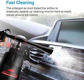 img 3 attached to 🚗 Efficient Car Interior Cleaning with JOINT STARS High Pressure Car Cleaning Gun: Powerful High Pressure Cleaner and Detailing Kit in Premium Black Design