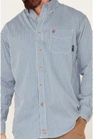 img 1 attached to Ariat Men's Solid Silver Shirt: Sleek Elegance for Stylish Men