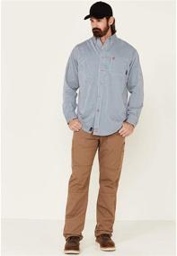 img 2 attached to Ariat Men's Solid Silver Shirt: Sleek Elegance for Stylish Men