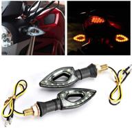 enhance visibility and safety with innoglow motorcycle turn signal lights - 2 pcs, universal motorbike indicator blinker amber light lamp for yamaha, suzuki, kawasaki (12v) logo
