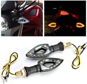 img 4 attached to Enhance Visibility and Safety with INNOGLOW Motorcycle Turn Signal Lights - 2 PCS, Universal Motorbike Indicator Blinker Amber Light Lamp for Yamaha, Suzuki, Kawasaki (12V)