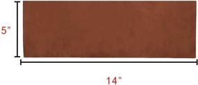 img 1 attached to 🔳 Hide & Drink Thick Leather Rectangles (5 x 14 in.) 2 Piece Set for Crafts/Tooling/Hobby Workshop - Swayze Suede: Heavyweight (3-3.5mm)