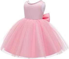 img 2 attached to Elegant Sleeveless Dresses for Toddler Wedding, Christmas & Easter - Girls' Clothing