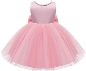 img 3 attached to Elegant Sleeveless Dresses for Toddler Wedding, Christmas & Easter - Girls' Clothing