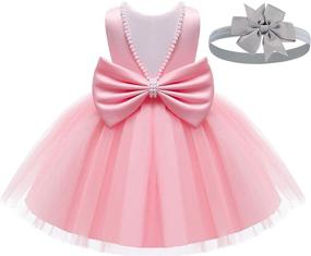 img 4 attached to Elegant Sleeveless Dresses for Toddler Wedding, Christmas & Easter - Girls' Clothing
