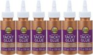 🔧 aleene's original tacky glue, 2 fl. oz., 6-pack, america's favorite - perfect for slime, crafts, and school projects! logo