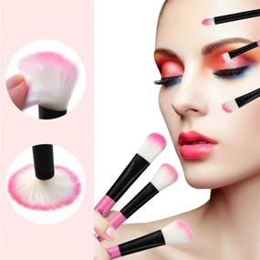 img 1 attached to 💄 Daxstar Makeup Brushes 32pcs: Premium Pink Brush Set for Full Make-up; Blush, Concealer, Highlight, Contour, Lip Brush & More – Style and Beauty Tools for Girlish Glam – Portable Travel Set