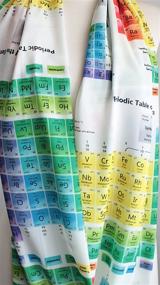 img 1 attached to 🔬 Geek-Chic Etwoa Chemistry Periodic Table Colorful Infinity Scarf - Stand Out in Style!