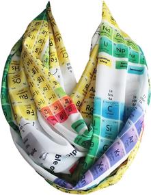 img 3 attached to 🔬 Geek-Chic Etwoa Chemistry Periodic Table Colorful Infinity Scarf - Stand Out in Style!