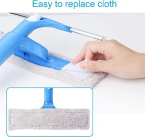 img 2 attached to 🧼 3-in-1 Telescopic Window Squeegee Cleaner and Scrubber with Spray Head, 58" Extension Pole - High-performance Washing Equipment