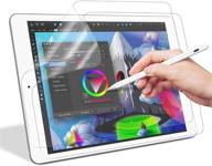 📱 [ 2 pack ] like paper screen protector for ipad 9th/8th/7th gen (10.2"), homaigcal high touch sensitivity screen protector for drawing with apple pencil - 10.2 inch logo