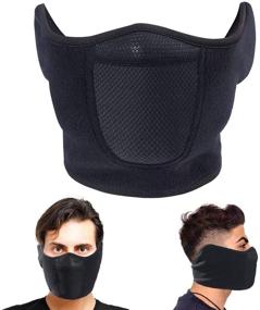 img 4 attached to 🎿 Omenex Balaclava Half-Face Mask: Ultimate Windproof Protection for Skiing, Snowboarding, and Motorcycling in Winter - Ideal for Men and Women!