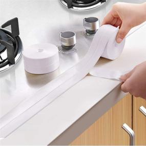 img 2 attached to 🛁 Bathroom Bathtub Caulk Tape - Adhesive Strip for Easy Application
