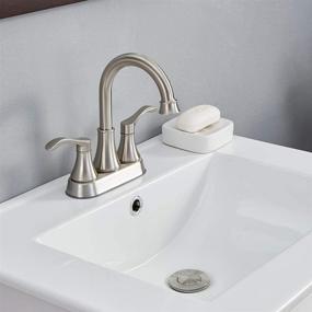 img 3 attached to VALISY Brushed Stainless Bathroom Vanity Sink