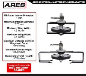 img 2 attached to 🔧 ARЕS 18035 - Innovative Universal Master Cylinder Adapter with Adjustable Wings - Fits Openings 1" - 2.76" - Compatible with 70921 and 70923 Brake Fluid Bleeders