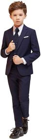 img 1 attached to Boys' Tuxedo Blazer Suit - Formal Outfit for Special Occasions