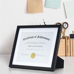 img 1 attached to 🖼️ One Wall 11x14 Document Frame: Display and Protect Diplomas and Certificates Effortlessly!