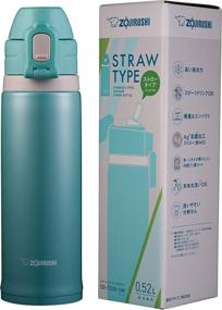 img 1 attached to 💧 Zojirushi SD-CS50-GM Direct Drinking Water Bottle: Sports Type, Stainless Steel, Straw Bottle, 0.52L, Mint - Refreshing Hydration On-the-Go!