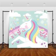 unicorn photo booth backdrop decoration logo