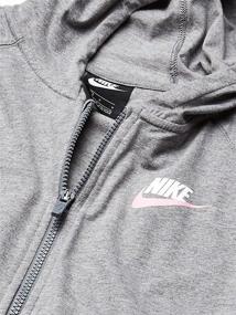 img 2 attached to 👧 Кофточка с капюшоном Nike Sportswear из хлопкового джерси для девочек