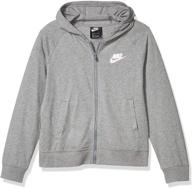 👧 кофточка с капюшоном nike sportswear из хлопкового джерси для девочек логотип