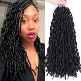 img 4 attached to Crochet 18Inch Synthetic Braiding Extensions