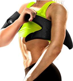 img 4 attached to 💪 Neoprene Arm Trimmers Sauna Sweat Band: Effective Weight Loss Compression Wraps for Women and Men - Perfect for Sport, Workout, and Exercise (Pair)