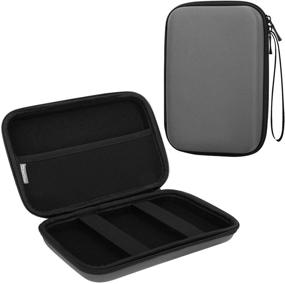 img 4 attached to 🚗 MoKo 7-Inch GPS Carrying Case - Portable Hard Shell Protective Pouch for Car GPS Navigator - Compatible with Garmin/Tomtom/Magellan - 7'' Display - Space Gray