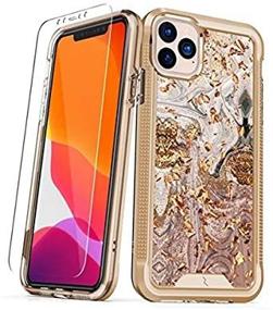 img 2 attached to 📱 ZIZO ION Series iPhone 11 Pro Max Case - Military Grade Drop Tested + Tempered Glass Screen Protector - Gold Swirl Marble