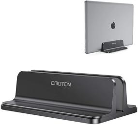 img 4 attached to 📱 OMOTON Vertical Laptop Stand Holder: Adjustable Dock for MacBook, Surface, Chromebook, and Gaming Laptops (Up to 17.3 inches)