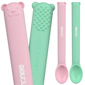 img 4 attached to Monee Baby Spoons Teethers Utensils for Kids - Home Store