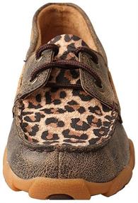 img 3 attached to Stylish and Comfortable: Twisted Driving Moccasins Distressed Leopard Girls' Athletic Shoes