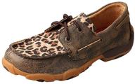 stylish and comfortable: twisted driving moccasins distressed leopard girls' athletic shoes logo