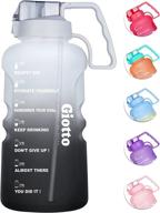 💧 giotto motivational water bottle with time marker & removable straw - stay hydrated in style! логотип