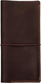 img 4 attached to Genuines Long Leather Travel Wallet: Stylish and Practical Organizer for Your Travel Essentials